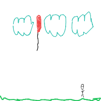 balloon floating away drawing by gsaccaro1 in Artbitrator