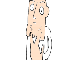 hand on chin drawing by kroket in Artbitrator
