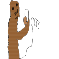bigfoot taking selfie drawing by kroket in Artbitrator