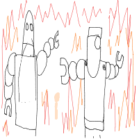 robot apocalypse drawing by kroket in Artbitrator