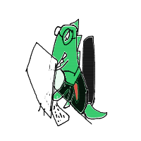 dinosaur in modern office drawing by sakura1o1 in Artbitrator