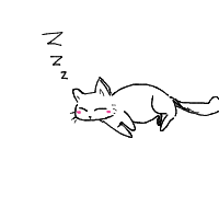 sleeping cat drawing by nzzzzzzzzzzzz in Artbitrator
