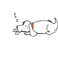 sleepy dog drawing by nzzzzzzzzzzzz in Artbitrator