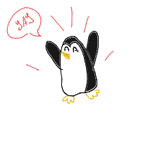 excited penguin drawing by nzzzzzzzzzzzz in Artbitrator