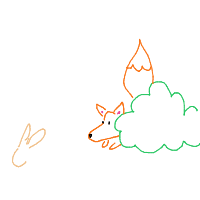 sneaky fox drawing by nzzzzzzzzzzzz in Artbitrator