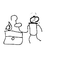 pirate finding treasure drawing by xczxcfzxc in Artbitrator