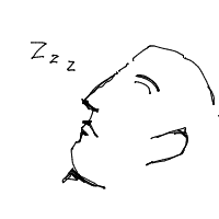 sleeping drawing by keraz in Artbitrator