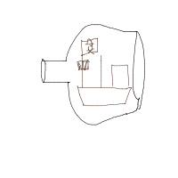 ship in bottle drawing by miranzinha in Artbitrator
