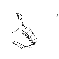 thumbs up drawing by keraz in Artbitrator