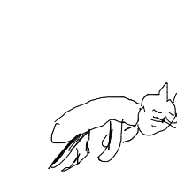 sleeping cat drawing by mort-durst in Artbitrator