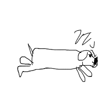 sleepy dog drawing by mort-durst in Artbitrator