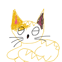 sleeping cat drawing by yourartistkim247 in Artbitrator