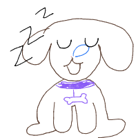 sleepy dog drawing by yourartistkim247 in Artbitrator
