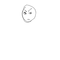 angry face drawing by moebird in Artbitrator