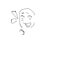 laughing drawing by moebird in Artbitrator