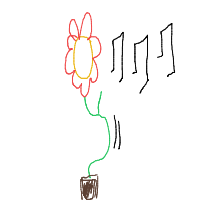flower dancing drawing by wando004 in Artbitrator