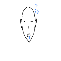 sleeping drawing by eternalluna in Artbitrator
