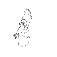 yawning drawing by cabbages in Artbitrator