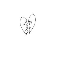 broken heart drawing by cabbages in Artbitrator