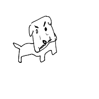 grumpy dog drawing by cabbages in Artbitrator