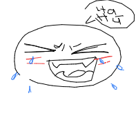 laughing drawing by scribble in Artbitrator