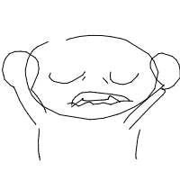 yawning drawing by scribble in Artbitrator
