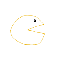 pac-man drawing by xkingx in Artbitrator