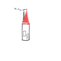 house with chimney drawing by kroket in Artbitrator