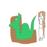 dragon in therapy drawing by kroket in Artbitrator