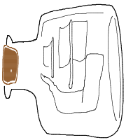 ship in bottle drawing by kroket in Artbitrator