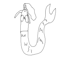 mermaid drawing by kroket in Artbitrator