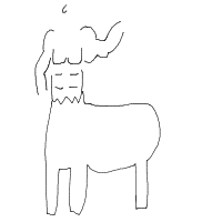 centaur drawing by kroket in Artbitrator
