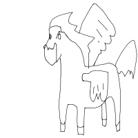 pegasus drawing by kroket in Artbitrator