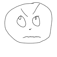 angry face drawing by alessatabea in Artbitrator