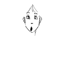 surprised face drawing by myself436 in Artbitrator