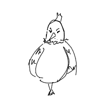 angry bird drawing by myself436 in Artbitrator