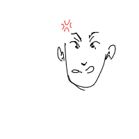 angry face drawing by myself436 in Artbitrator