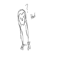 confused owl drawing by lovestruck in Artbitrator