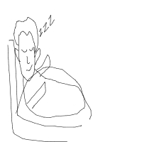 sleeping face drawing by anna in Artbitrator