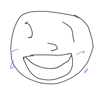 laughing drawing by kixxxx in Artbitrator