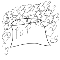 popcorn overflowing drawing by kixxxx in Artbitrator