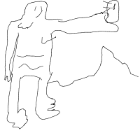 bigfoot taking selfie drawing by kixxxx in Artbitrator
