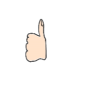 thumbs up drawing by boislippy in Artbitrator