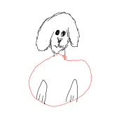 dog in costume drawing by salyr in Artbitrator