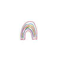 rainbow drawing by boislippy in Artbitrator