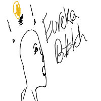 light bulb moment drawing by dandelionfluff in Artbitrator