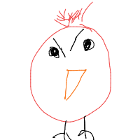 angry bird drawing by natalie in Artbitrator