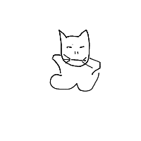 sleeping cat drawing by papacitorico in Artbitrator