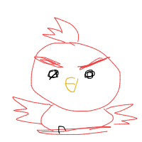 angry bird drawing by dunstanz in Artbitrator