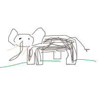 elephant drawing by dunstanz in Artbitrator